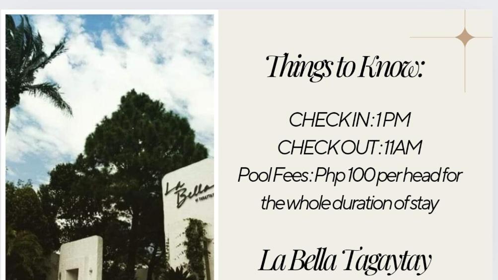 Retreat Haven In La Bella Tagaytay Apartment Tagaytay City ห้อง รูปภาพ